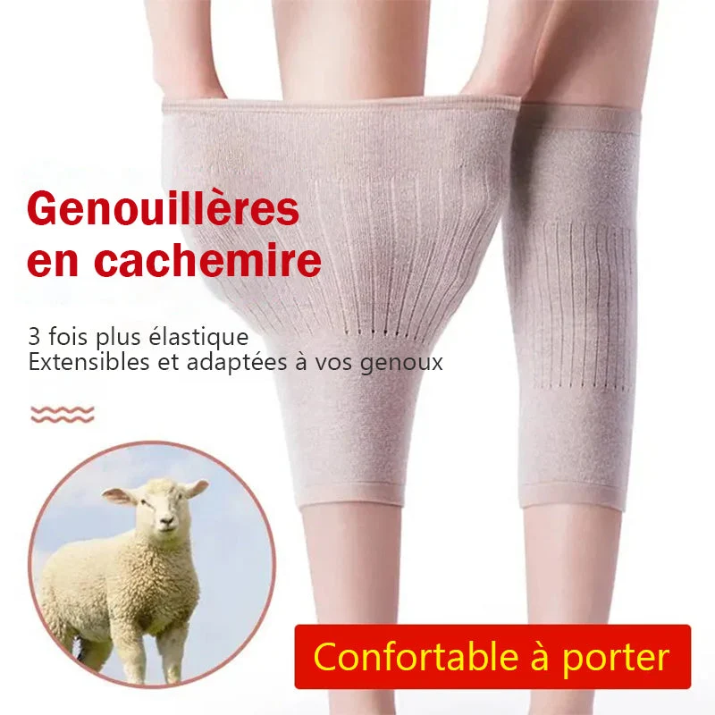 Genouillère thermique en cachemire