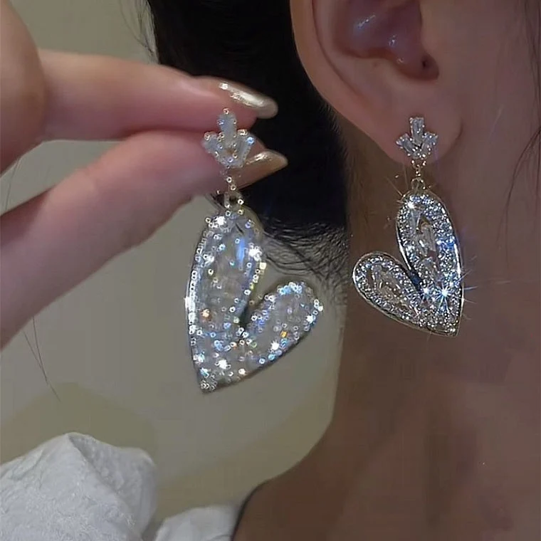 Boucles d'oreilles coeur