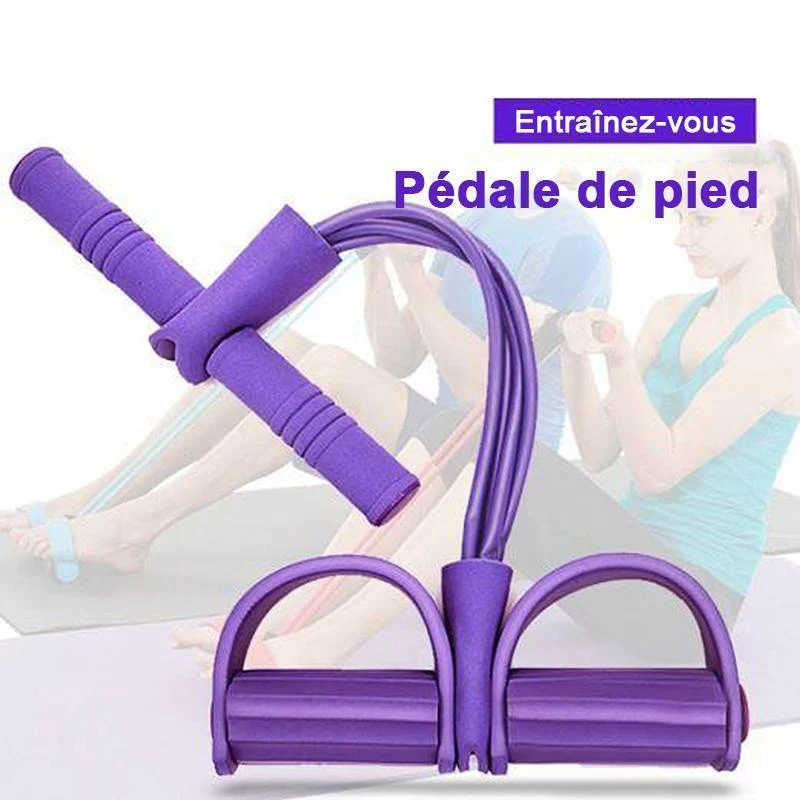 4-tube-pied pédale résistance Bande