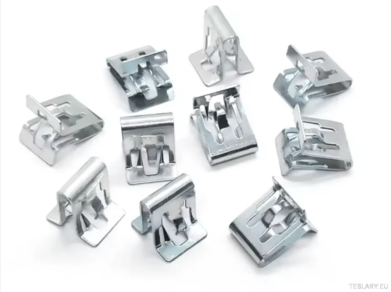 Tesla Model 3 / Y Clips de garniture métallique pour console centrale et tableau de bord (15 pièces)