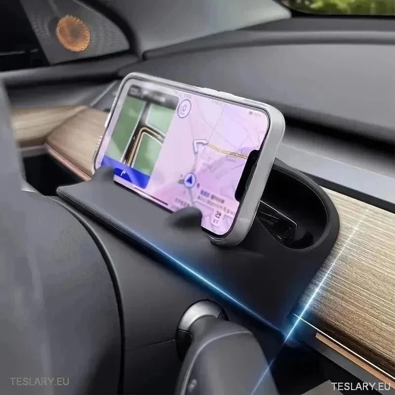 Organiseur de rangement pour téléphone et tableau de bord Tesla 3/Y (volant)