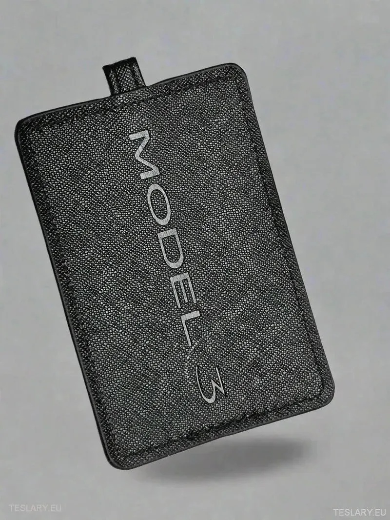 Étui de clé moderne avec Tesla Model Logo 3