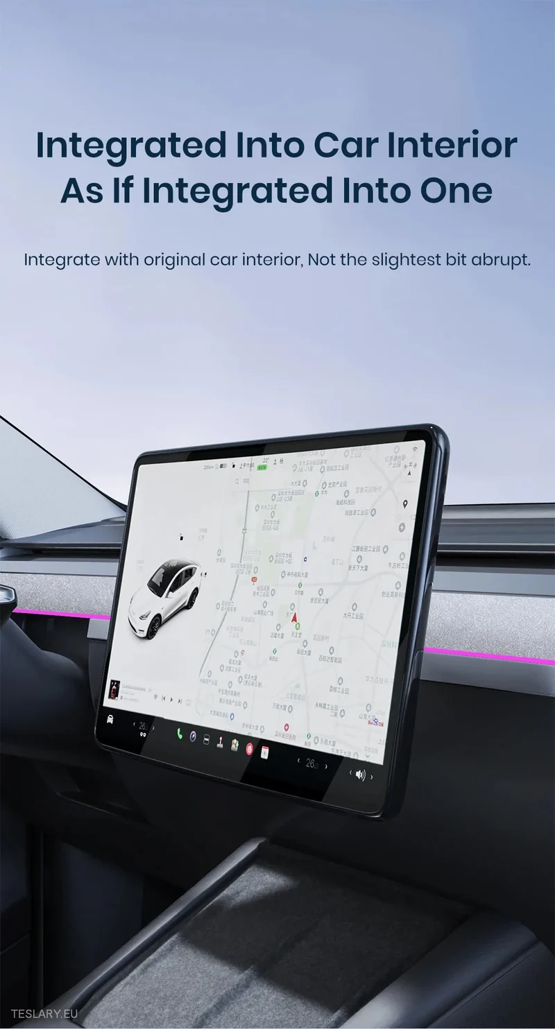 Protection d'écran centrale pour Tesla Model Y - Cadre en plastique