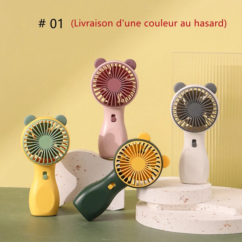 Mini ventilateur portable USB (Livraison d'une couleur au hasard)