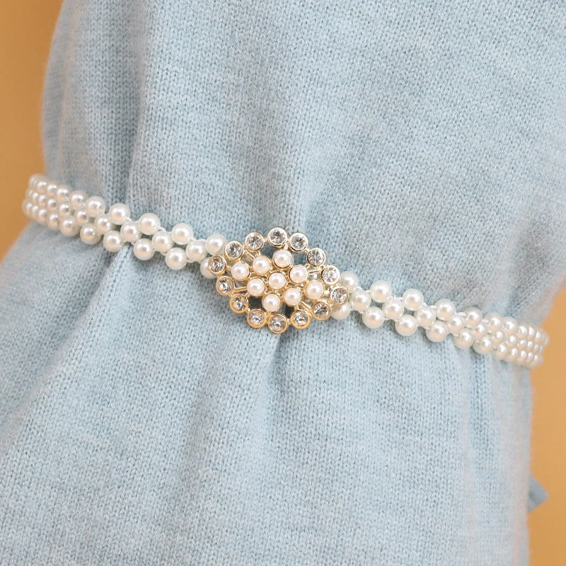 Ceinture de perles élastique élégant