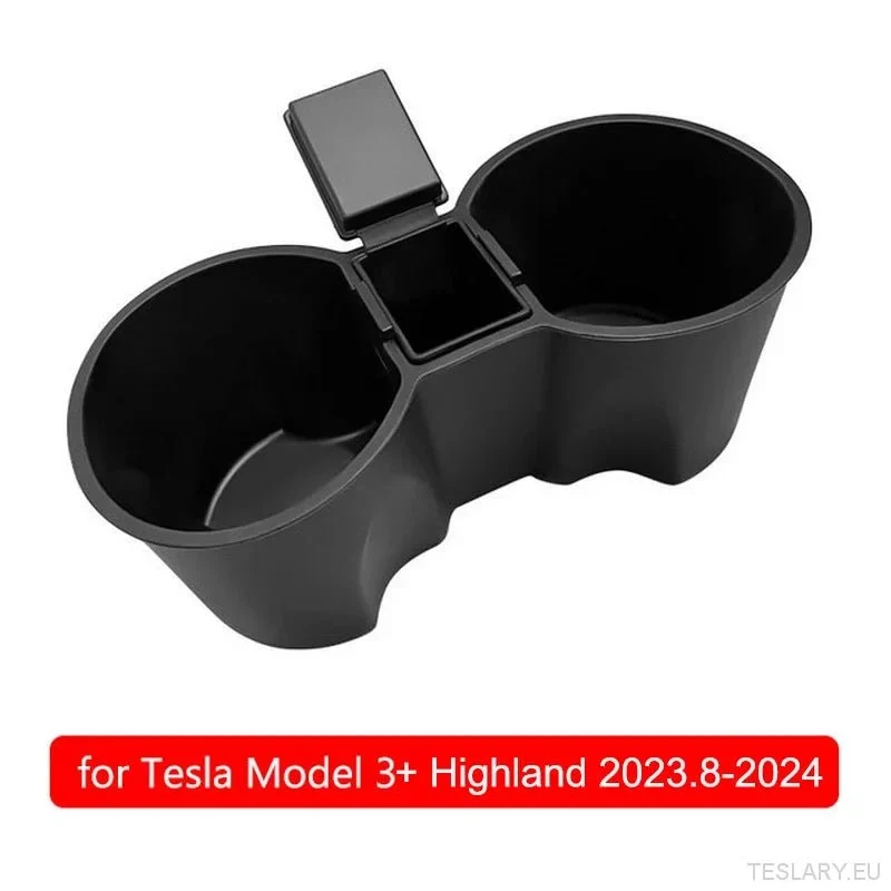 Tesla Model 3 Highland Model Accessoires pour porte-gobelet de console centrale Y 2024 : insert en silicone pour fente intérieure, limiteur de boisson.