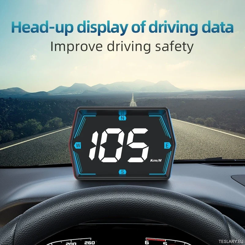 SmartDrive 2024 : affichage tête haute avancé avec GPS et alertes de sécurité