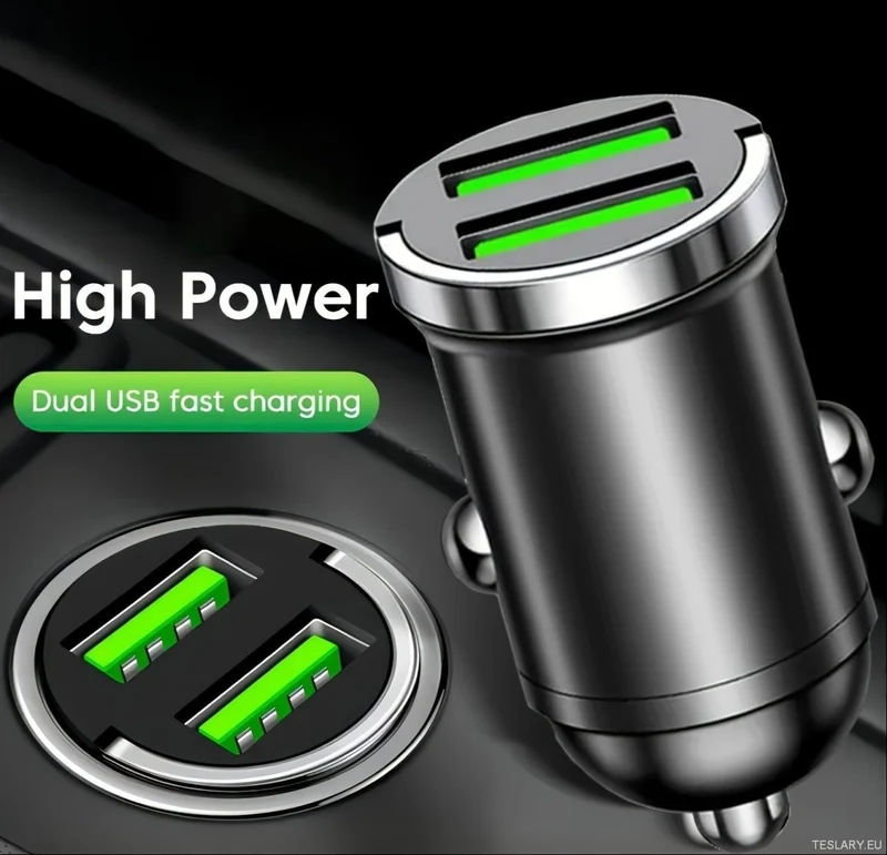 Mini chargeur rapide USB multiport compatible avec Tesla, BYD et autres véhicules électriques