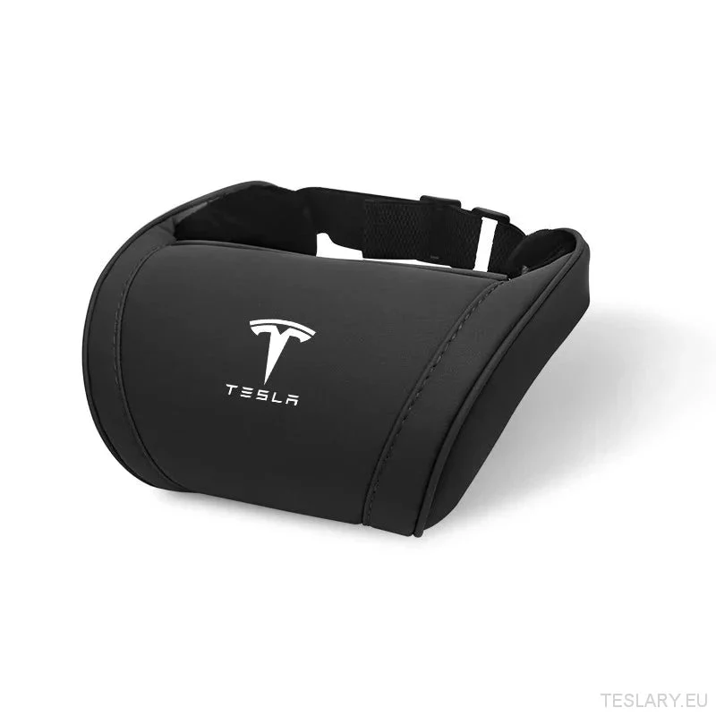 Coussin de soutien cervical Tesla avec logo