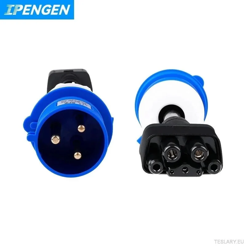 IPENGEN Tesla Model Adaptateur 3 CEE - Rallonge de chargeur pour véhicule électrique 32 A 240 V