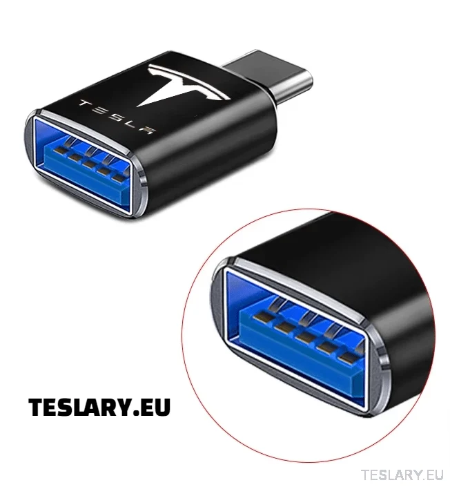 Adaptateur Tesla USB Type C vers USB pour Model 3 LOGO YSX
