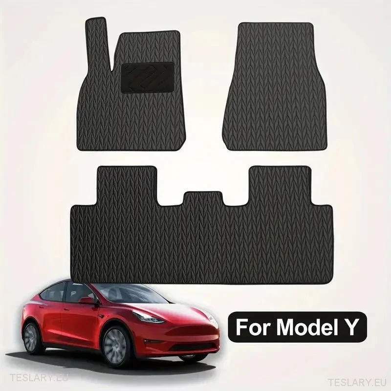 Tesla Model Tapis de sol en cuir PU sur mesure Y (CONDUITE À GAUCHE)