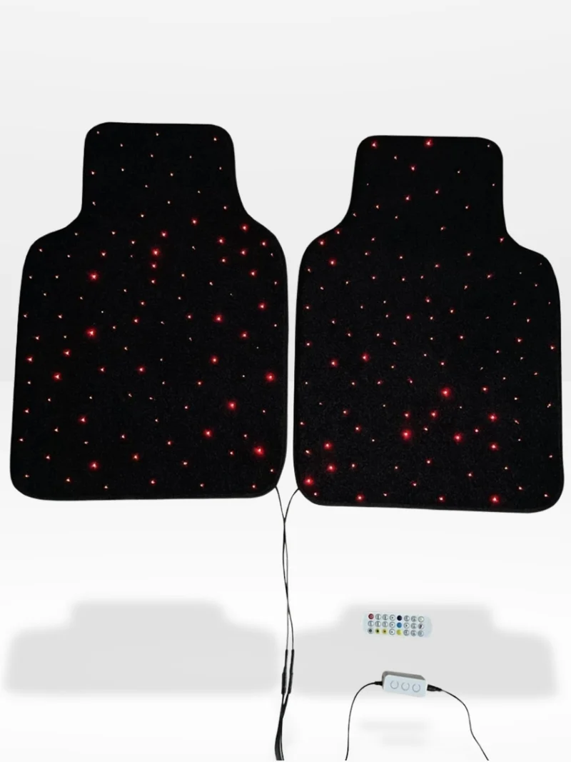 Tapis de sol LED étoilés pour voiture – Ambiance lumineuse haut de gamme
