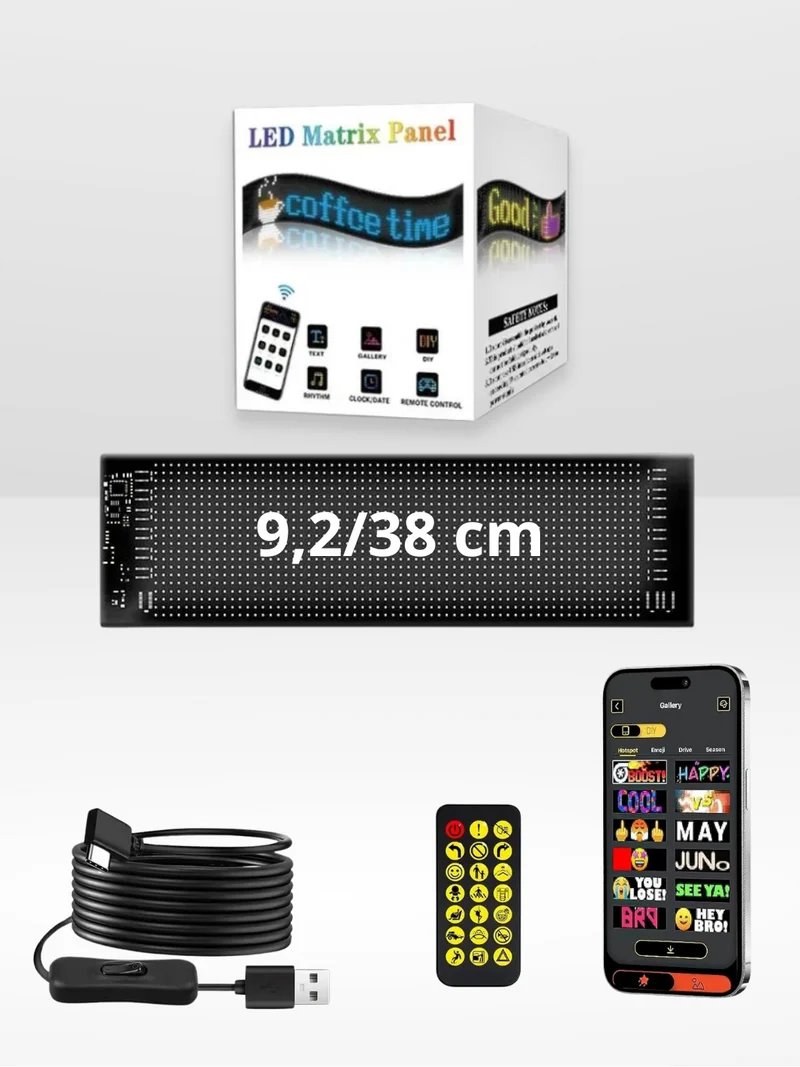 Panneau LED Personnalisable pour Voiture