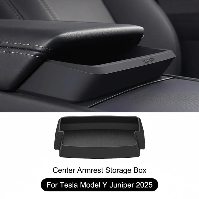 Tesla Model Centre Y Juniper / Model Boîte de rangement pour accoudoir de console Highland / Porte-lunettes / Plateau d'accoudoir en silicone, accessoire