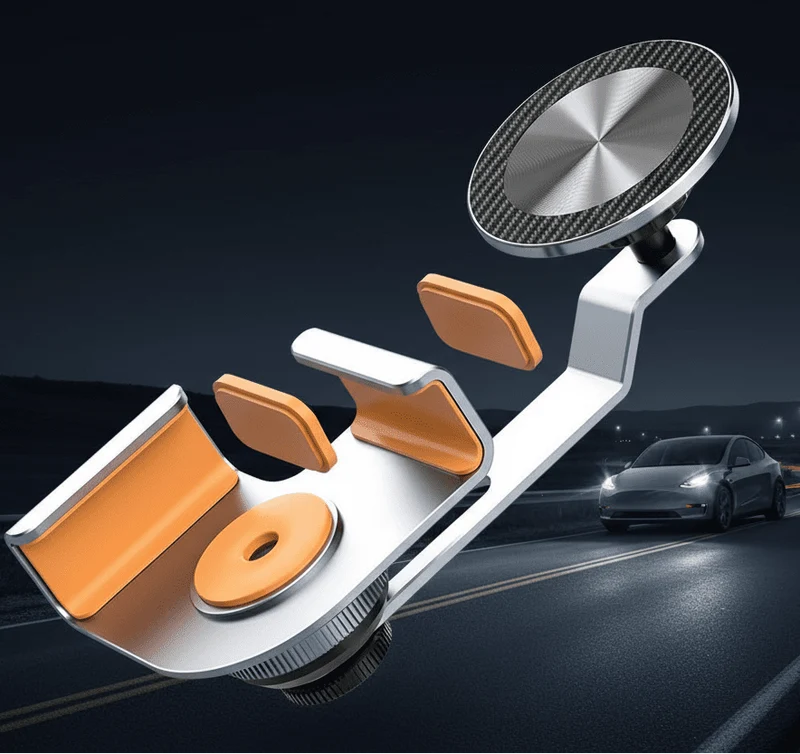 Tesla Model Support de téléphone de voiture magnétique 3 / Y / HIGHLAND / JUNIPER pour écran de navigation central et écran magnétique.
