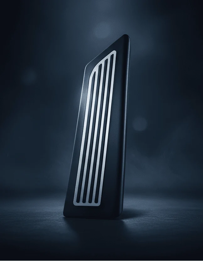 Tesla Model Pédale repose-pieds noir et argent/chrome Y 2021 - 2025