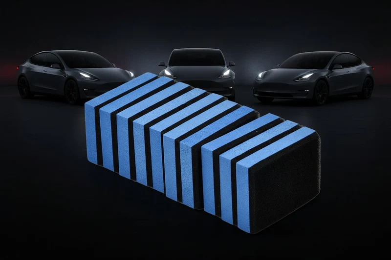 Éponge applicatrice EVA pour revêtement céramique automobile, idéale pour cirer et polir votre Tesla Model 3 YSX.