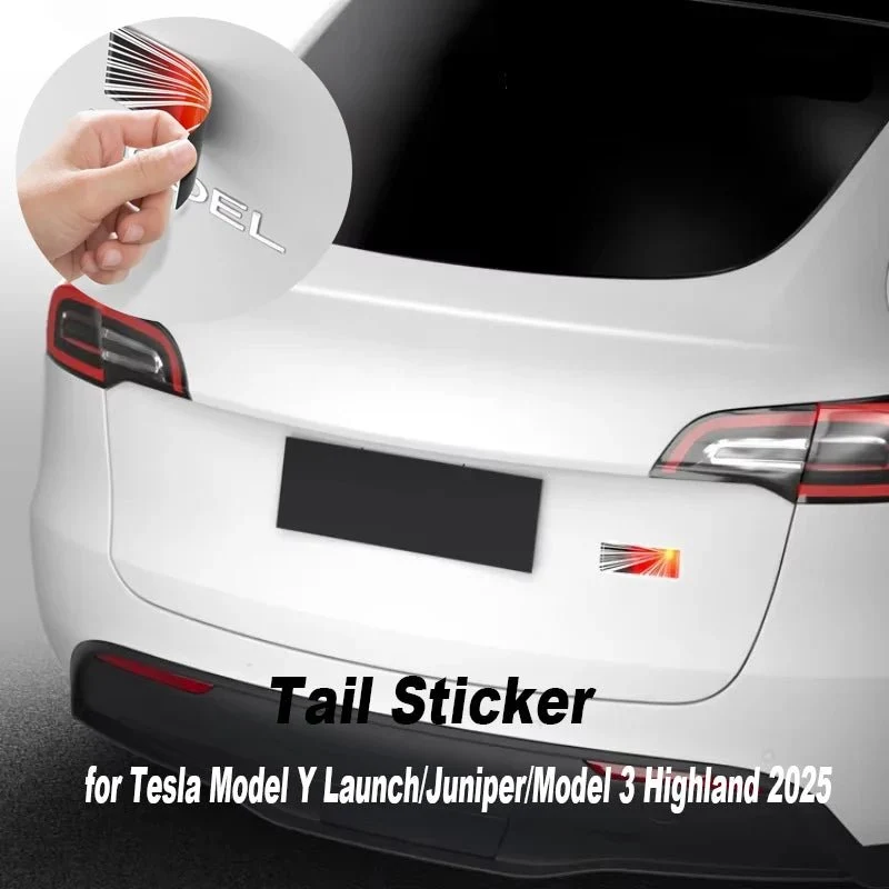 Première édition pour Tesla Model Lancement Y/Juniper/Model 3 Highland 2025 Accessoires de style automobile Logo Première édition commémorative