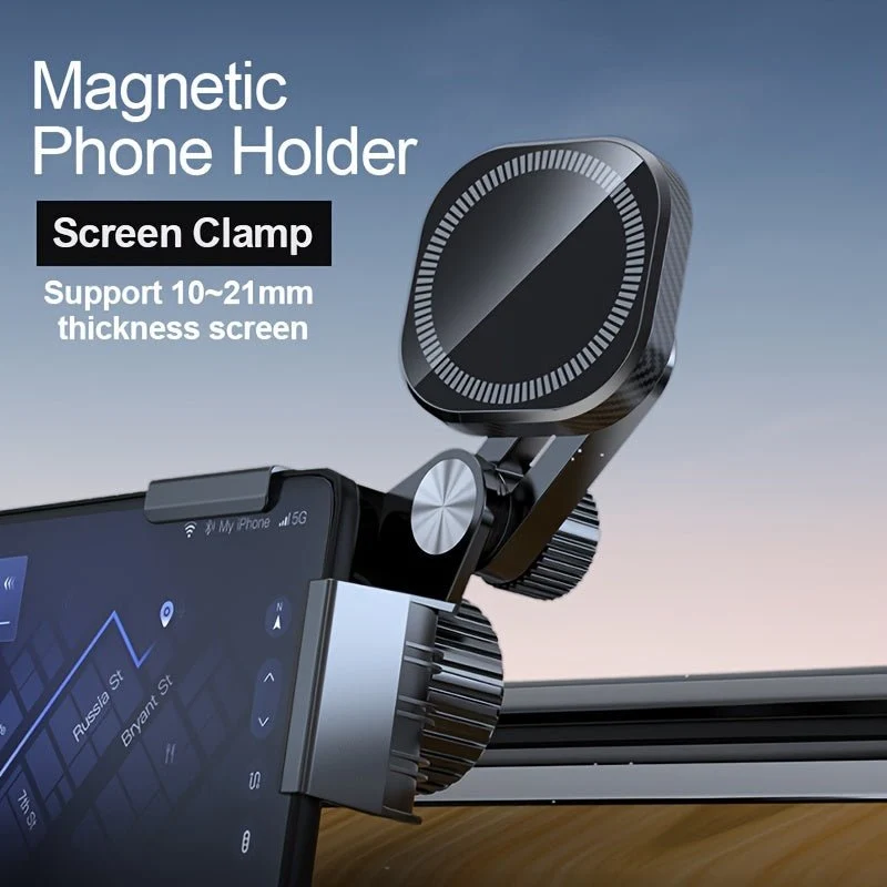 Support magnétique rotatif pour téléphone, compatible avec la navigation ou les téléphones avec écran