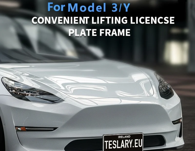Support de plaque d'immatriculation compatible avec Tesla Model Année 2022-2025