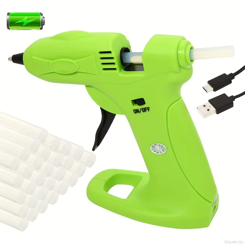 Pistolet à colle thermofusible sans fil pour réparer les bosses de voiture, rechargeable par USB 2600 mAh