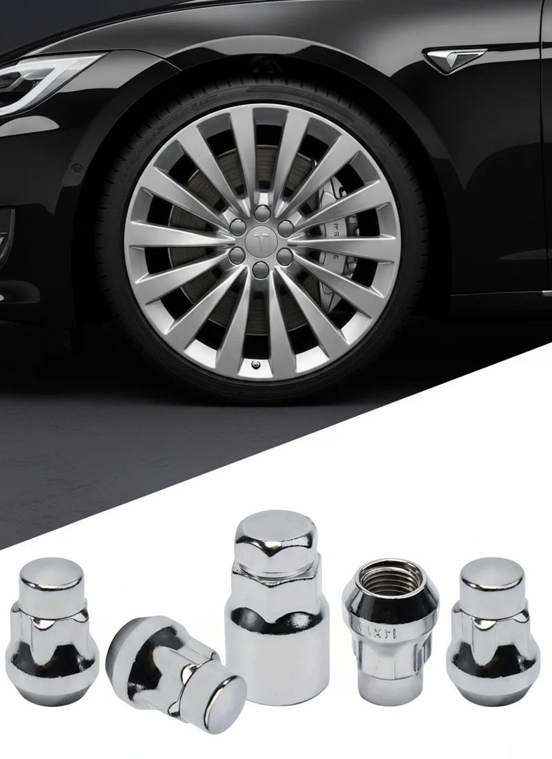Écrous de roue antivol pour jantes en alliage compatibles avec Tesla Model 3 et YSX Models