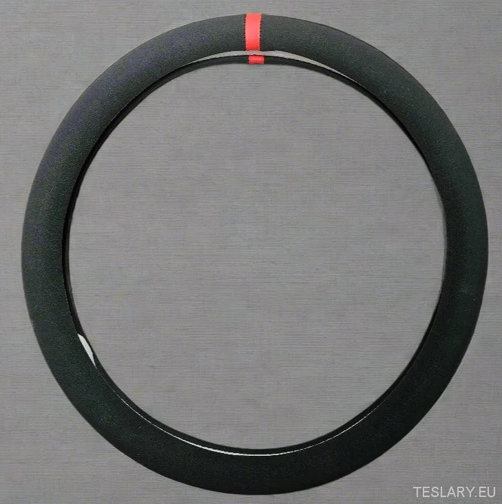Housse de volant antidérapante et arrondie, respirante et absorbante, en cuir PU, compatible avec Tesla. Model 3 ans et Y