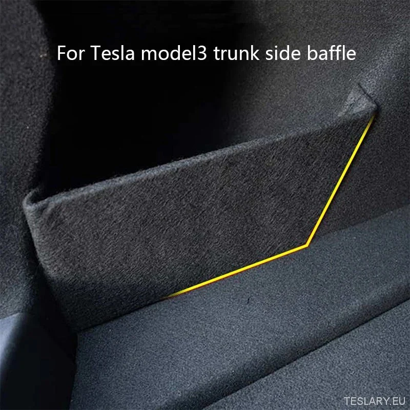 Tesla Model 3 / Y Cloison latérale de coffre Compartiment arrière Boîte de rangement de coffre