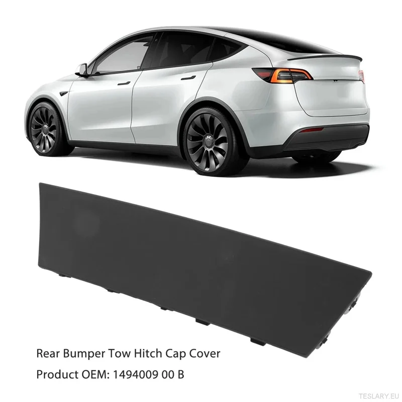 TESLA Model Cache de pare-chocs arrière de remplacement pour Tesla (modèles 2022 à 2025) Model Cache-crochet de remorquage en Y