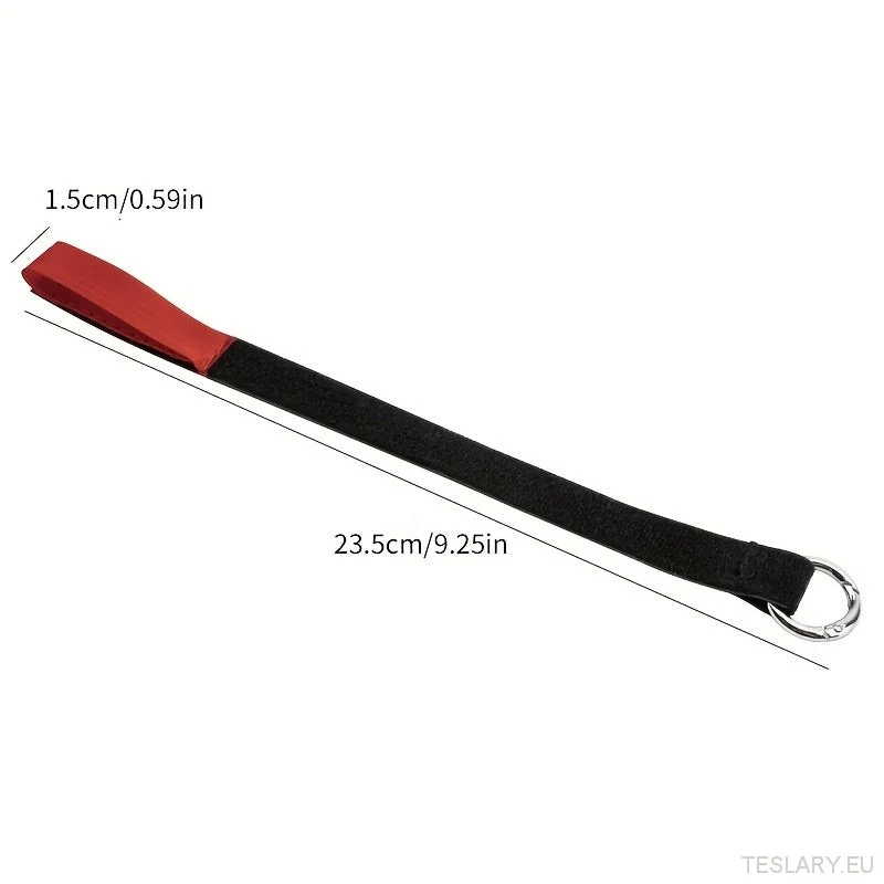 Tesla pour Model Cordon de sécurité d'urgence pour porte arrière Y/3 - Poignée rouge et accessoires intérieurs noirs pour voiture, poignée de déverrouillage d'urgence facile à installer pour plus de sécurité et de commodité