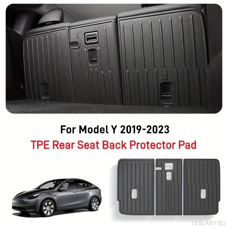 Tesla Model Protection de dossier de siège arrière pour voitures (modèles 2022-2025), tapis de protection en TPE résistant aux intempéries, imperméable et anti-salissures, accessoires intérieurs.