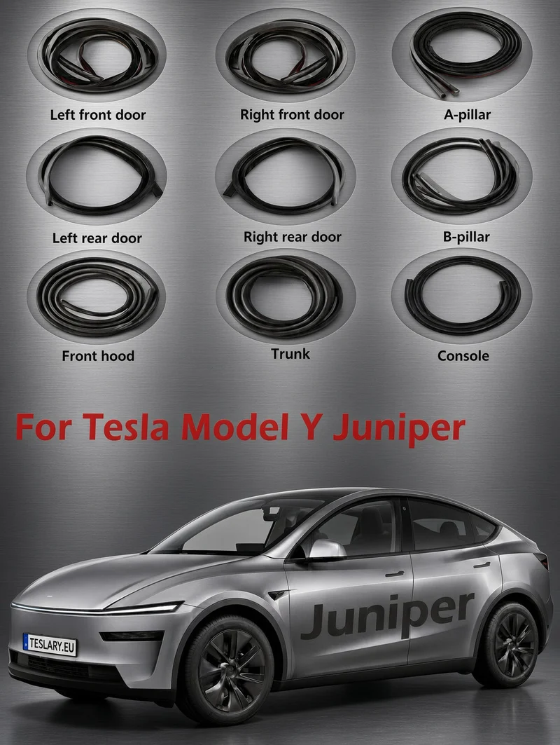 Kits de bandes d'insonorisation haut de gamme pour Tesla Model Oui, Model Y Juniper Standard / Premium et Tesla Model 3 et Model 3 Highland