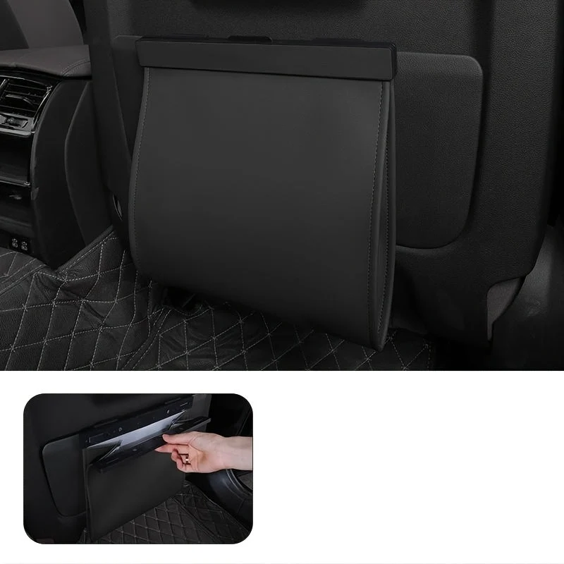Poubelle en similicuir, rangement magnétique suspendu, rangement de voiture facile à installer, accessoire de nettoyage et de rangement intérieur