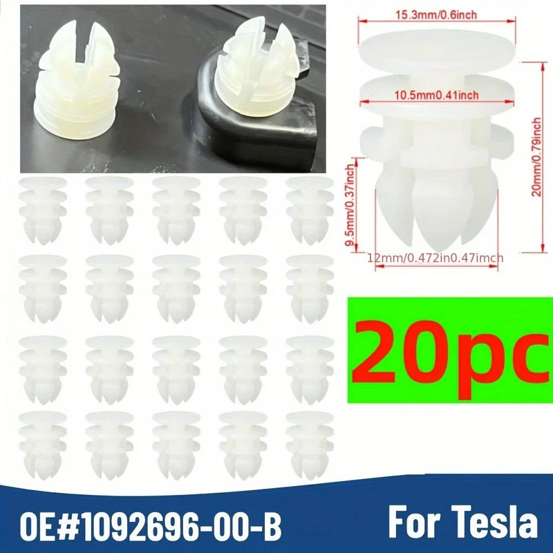 Tesla Model 3 / Y Clips de fixation de coffre avant - 109269600B