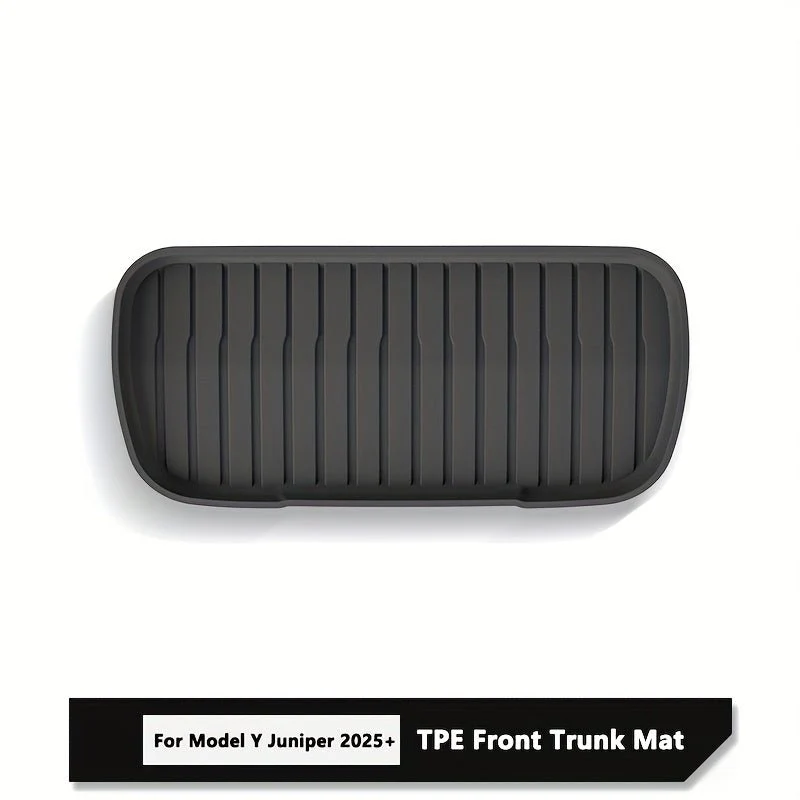 Tesla pour Model Tapis de coffre avant et arrière Y Juniper 2025+, protection de rangement inférieure améliorée en TPE, tapis de sol tous temps, revêtement de protection pour coffre