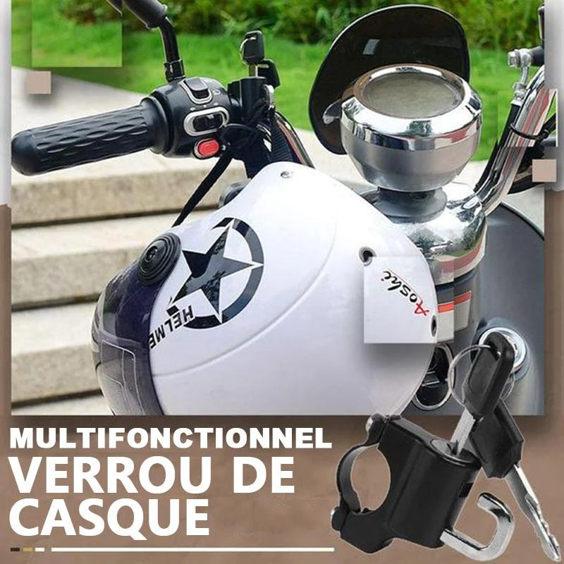 Serrure de casque multifonctionnelle(Avec clé)